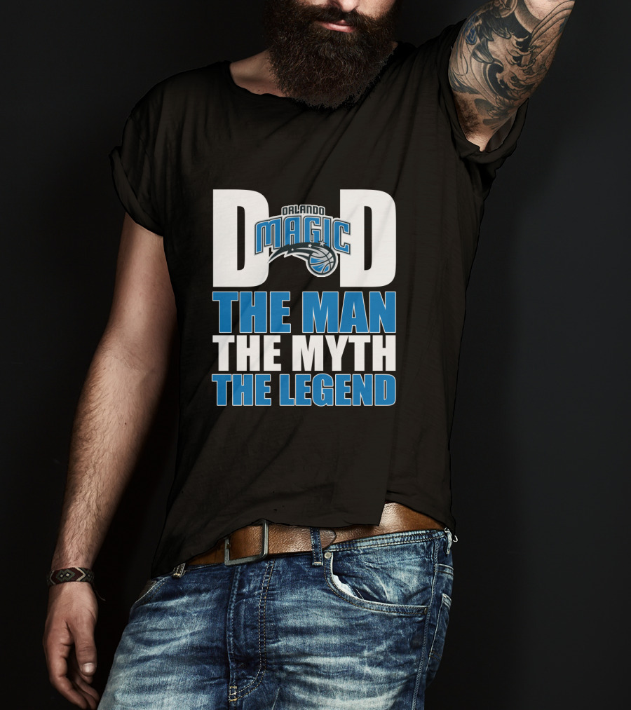 Orlando Magic Dad The Man The Myth The Legend Father's Day T-Shirt