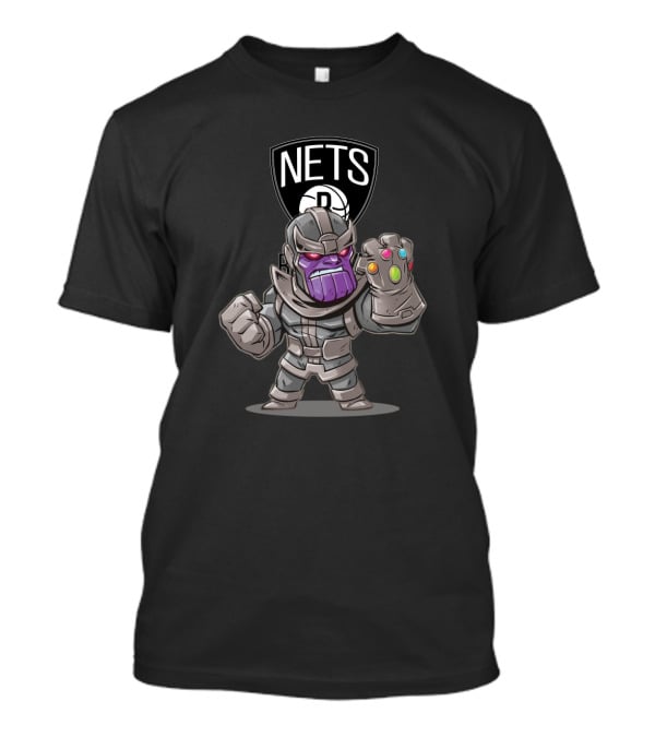 Thanos Nets Brooklyn Fans Infinity Gauntlet T-Shirt