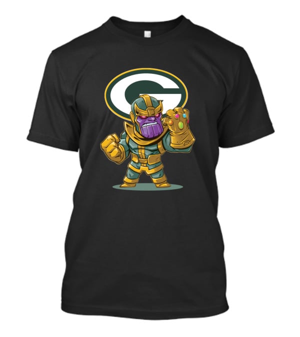 Thanos Meets Green Bay Packers Fans With Gauntlet Power T-Shirt