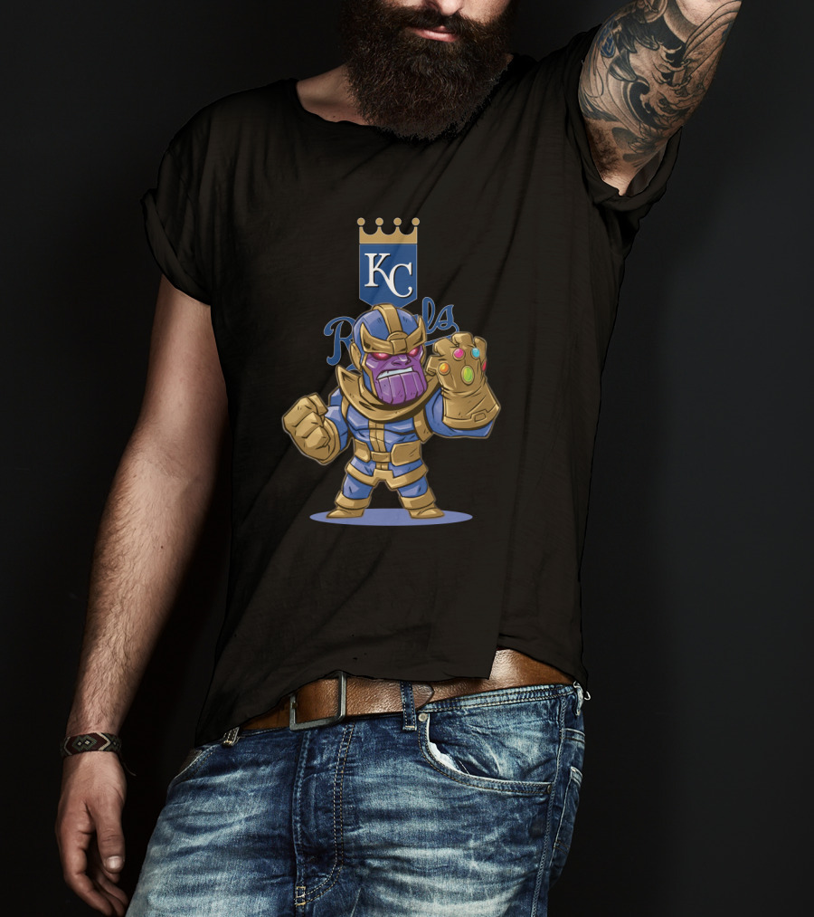 Kansas City Royals Thanos Infinity Gauntlet Fans T-Shirt