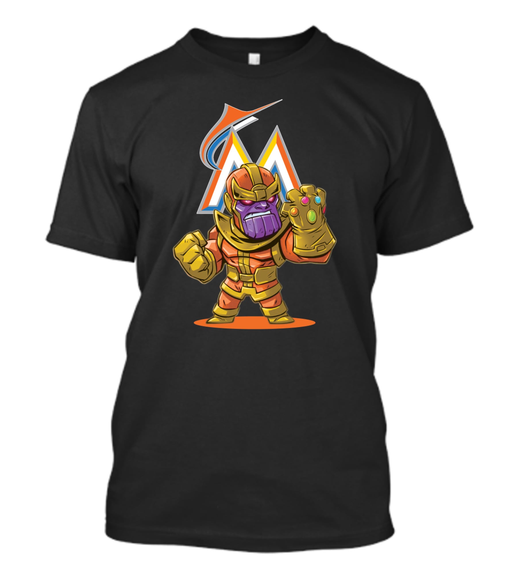 Thanos Miami Marlins Infinity Gauntlet Mashup T-Shirt