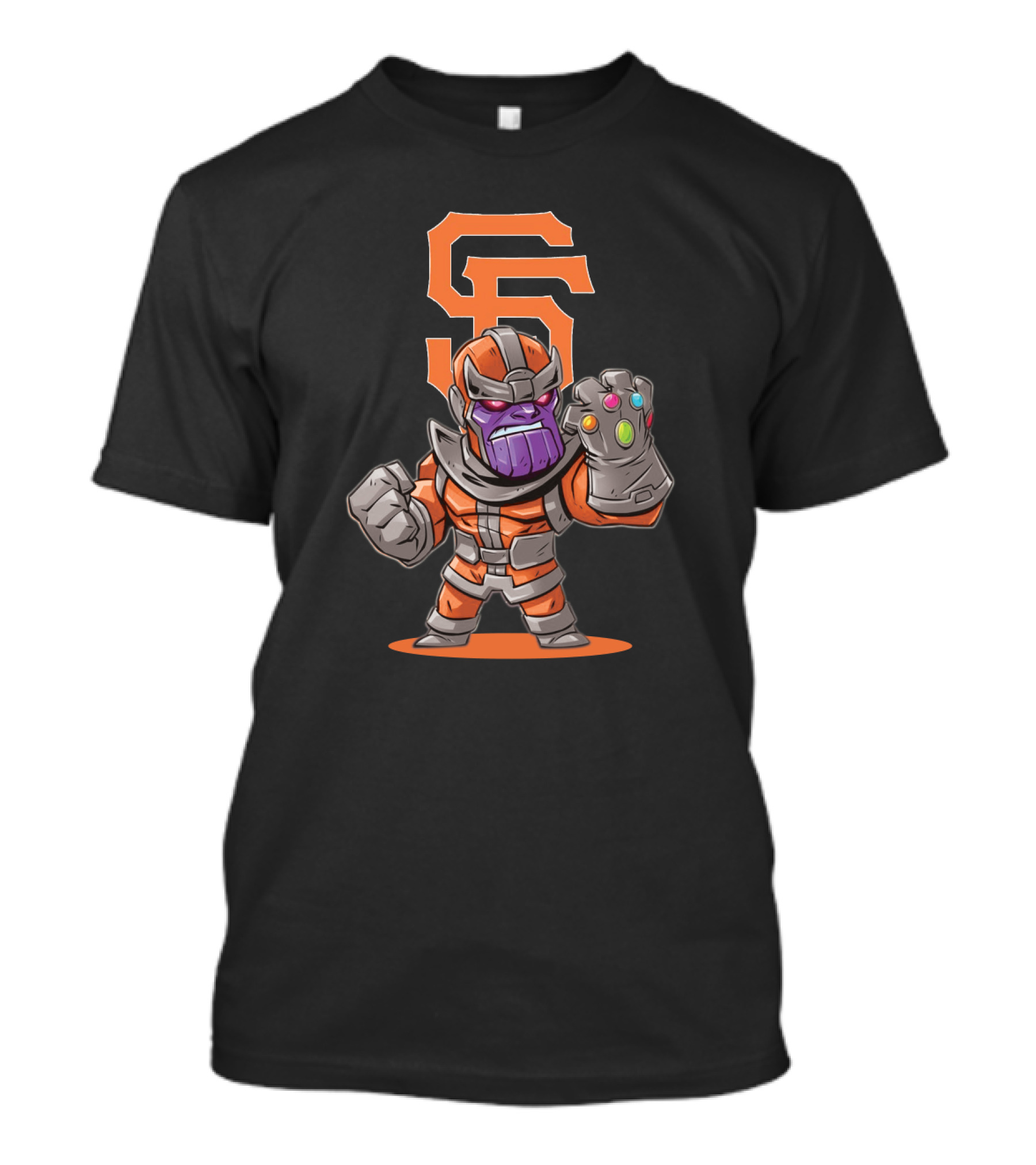 San Francisco Giants Thanos Mashup Fan Art With Infinity Gauntlet T-Shirt