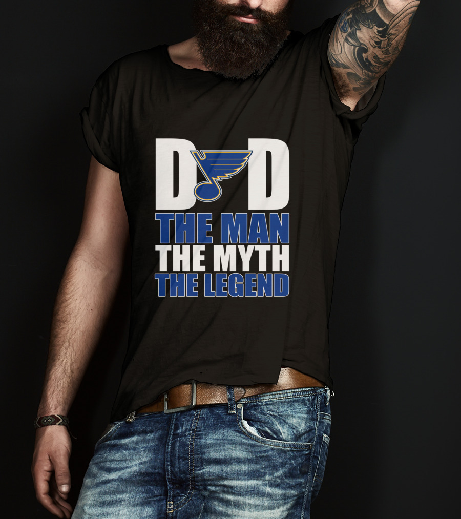 Dad St. Louis Blues The Man The Myth The Legend T-Shirt