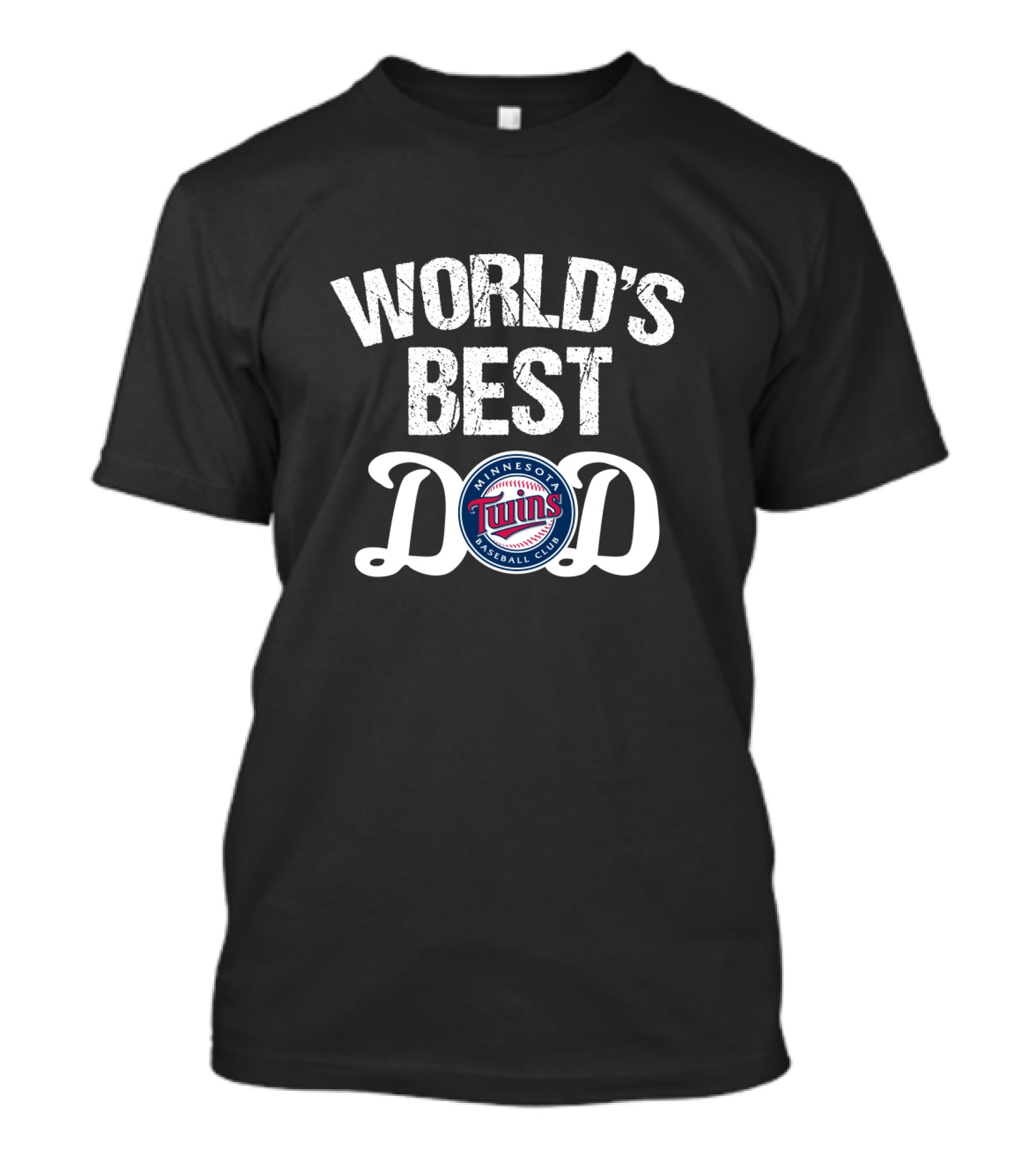World's Best Dad Minnesota Twins Baseball Club T-Shirt