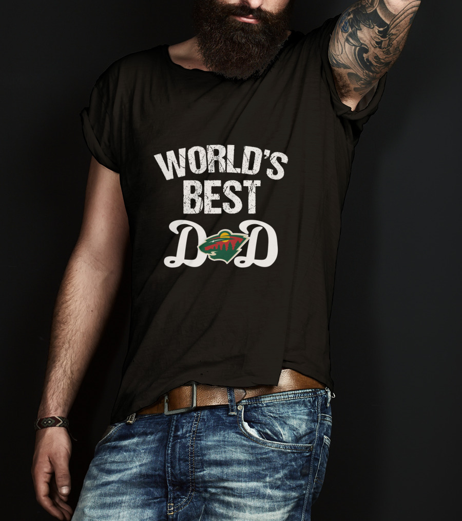 World's Best Dad Minnesota Wild T-Shirt