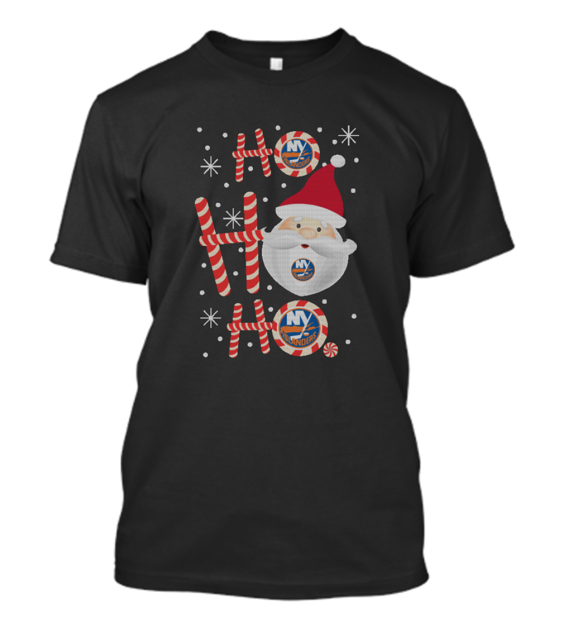 Ho Ho Ho Christmas Santa New York Islanders Fans Cheer T-Shirt