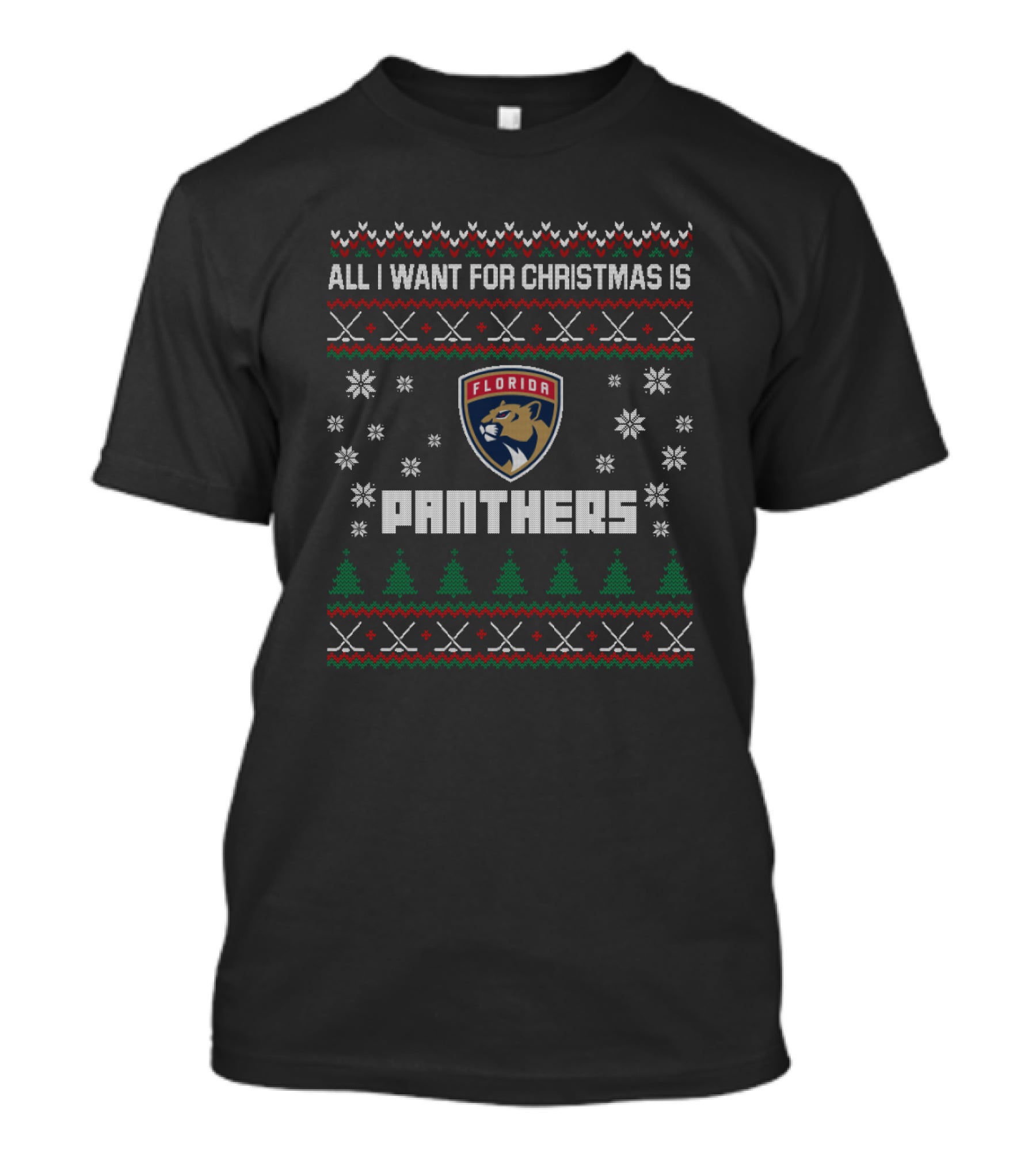 All I Want For Christmas Is Florida Panthers Ugly Christmas T-Shirt