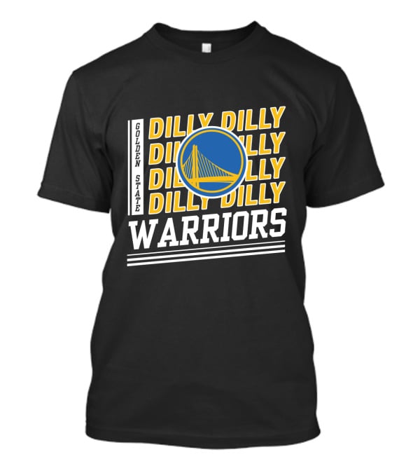 Golden State Warriors Dilly Dilly Basketball Blue And Yellow Bridge T-Shirt