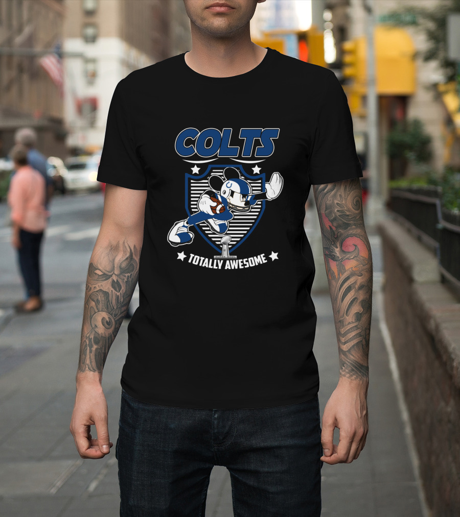 Colts Totally Awesome Mickey Football Fans T-Shirt