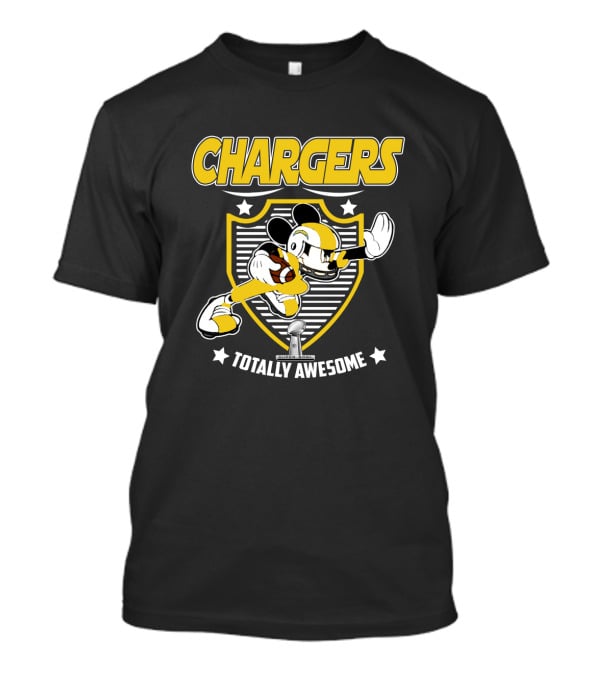 Chargers Totally Awesome Mickey Football Fans T-Shirt
