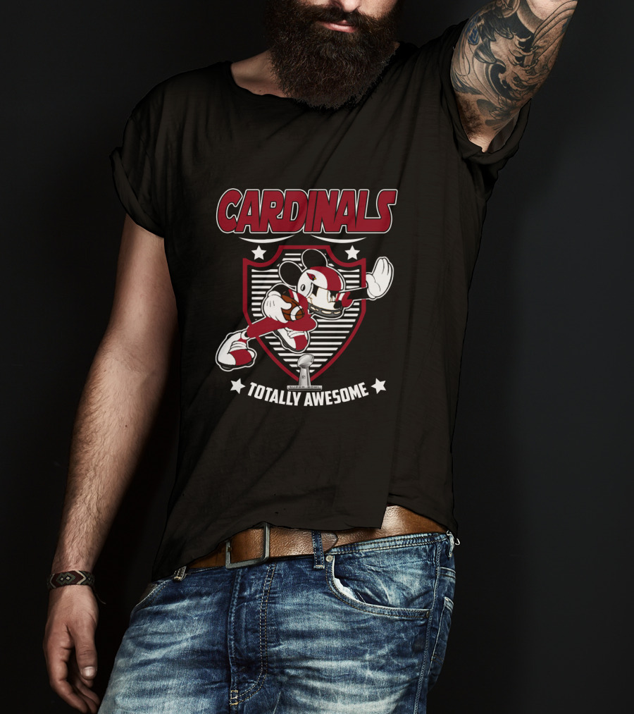 Cardinals Totally Awesome Mickey Football Stars T-Shirt