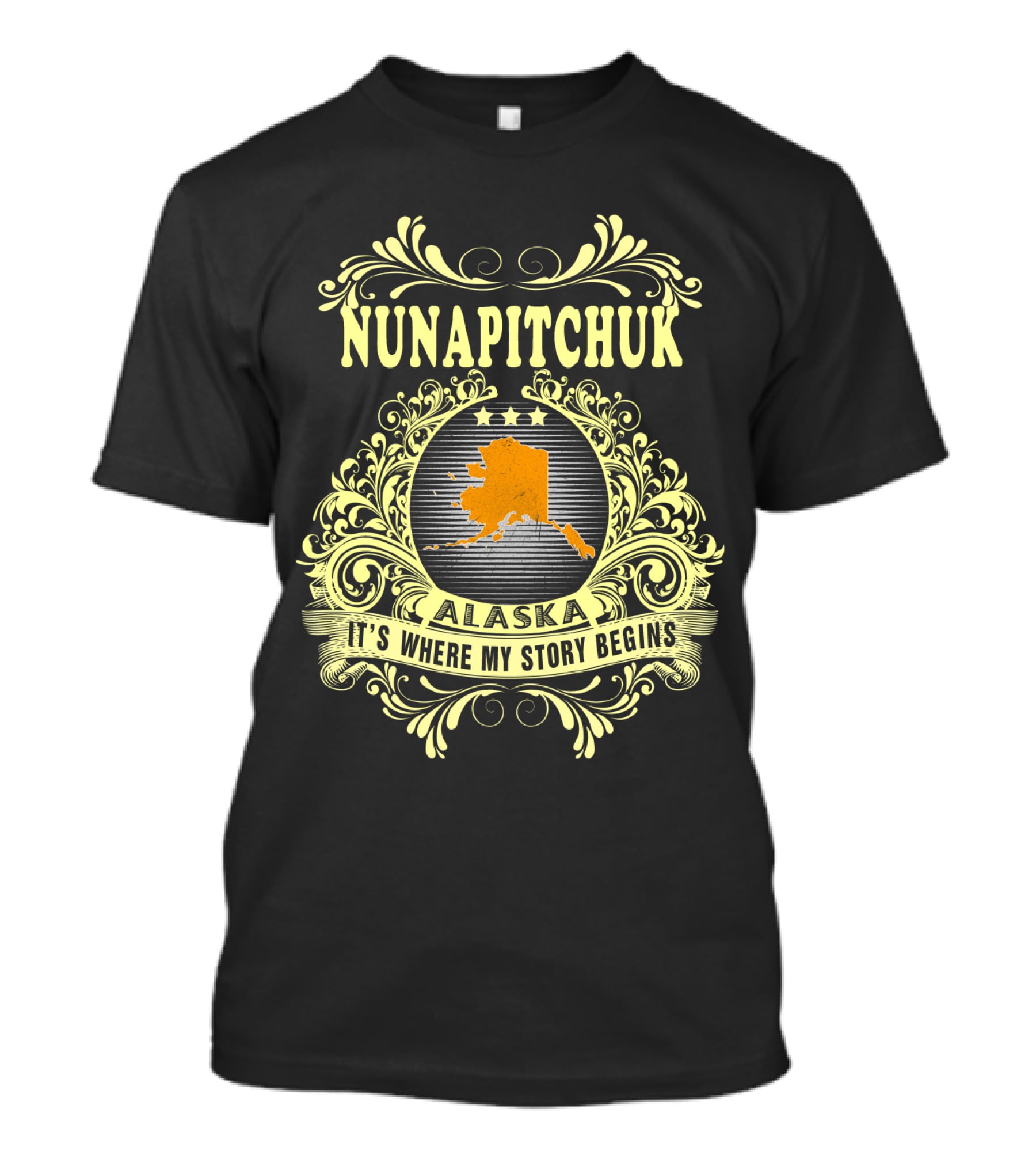 Nunapitchuk Alaska It's Where My Story Begins T-Shirt