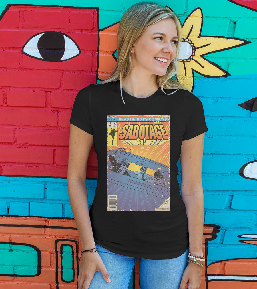 Beastie Boys Comics Sabotage 35¢ 47 Funny Ape 64B♯ Cover T-Shirt
