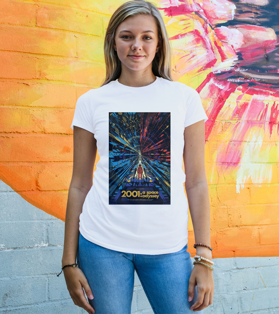 2001: A Space Odyssey Sci-Fi Psychedelic Explosion Astronaut Journey T-Shirt