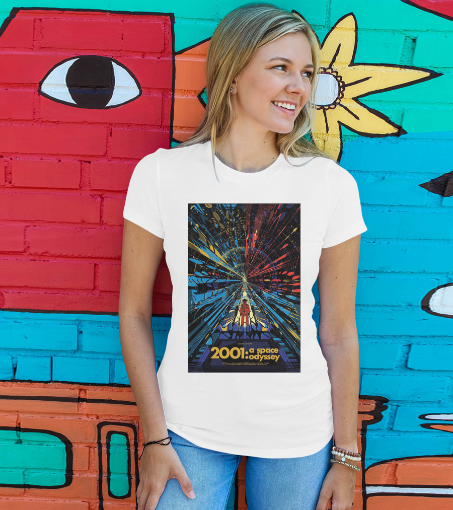 2001: A Space Odyssey Sci-Fi Psychedelic Explosion Astronaut Journey T-Shirt