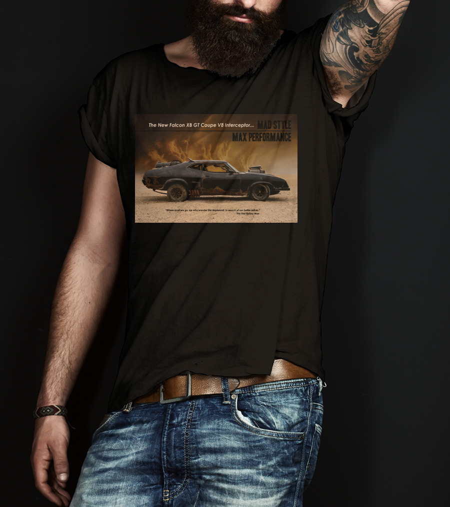 The New Falcon XB GT Coupe V8 Interceptor Mad Style Max Performance T-Shirt