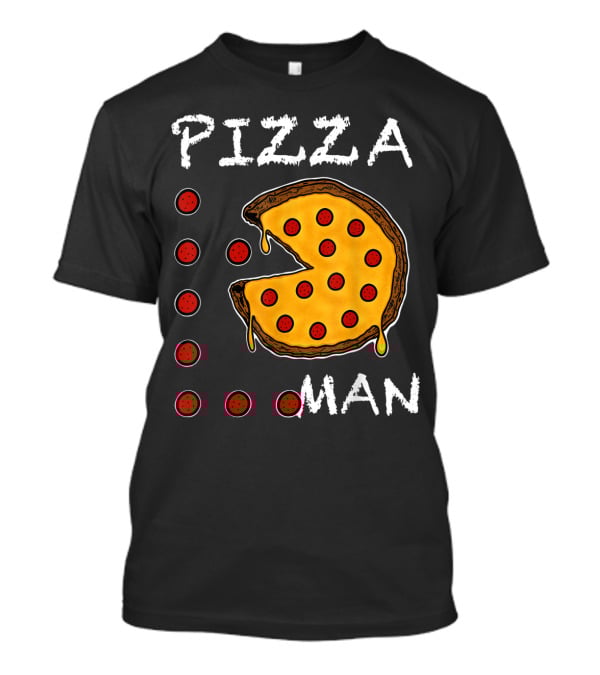 Pizza Man Video Gamer Pizza T-Shirt