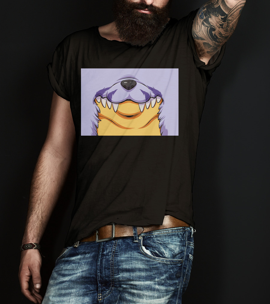 Gabu Mask Anime-Inspired Wolf Face T-Shirt