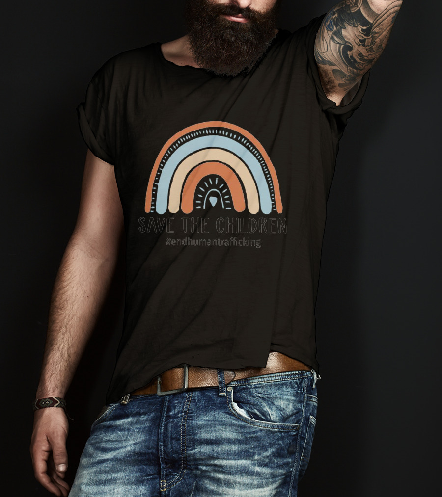 Save The Children #endhumantrafficking Rainbow T-Shirt