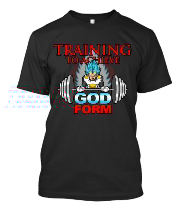 Training To Achieve God Form Weightlifting Warrior T-Shirt