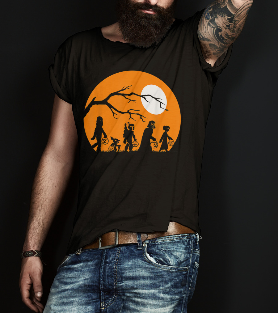Trick Or Treat Halloween Characters Star Wars T-Shirt