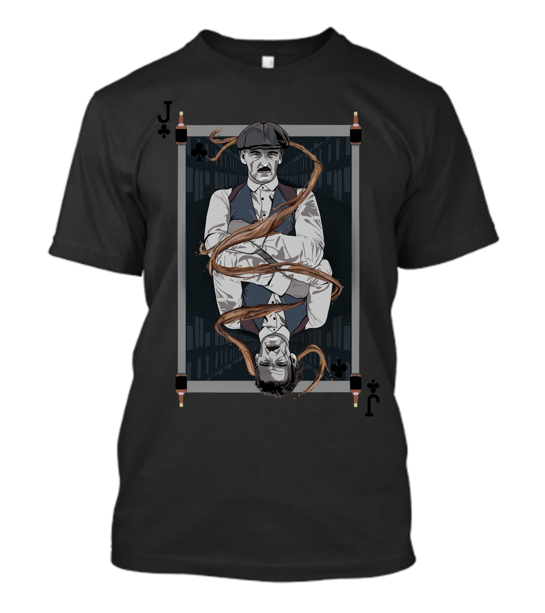 Arthur Shelby Playing Card Illustration Peaky Blinders T-Shirt