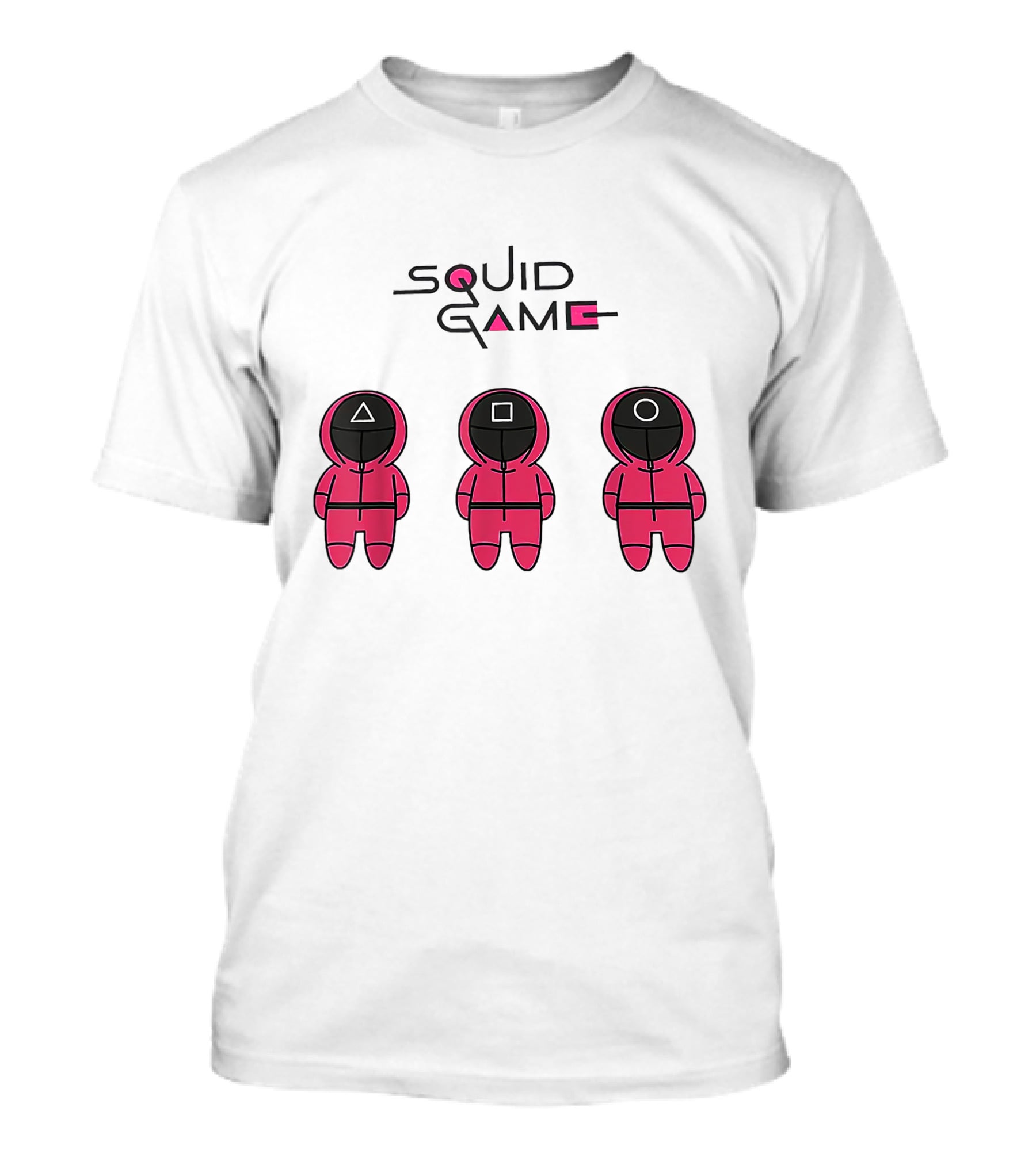 Chibi Squid Game Korean Drama Horror Movie Characters T-Shirt