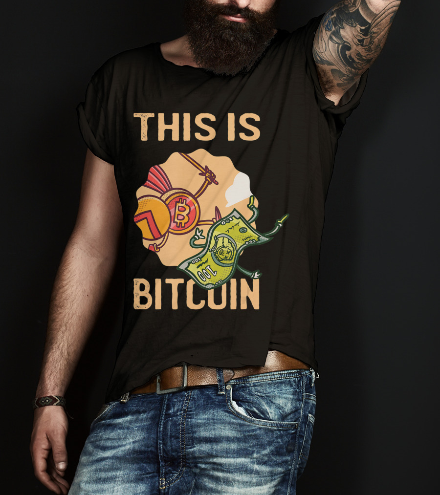 This Is Bitcoin Crypto Hodl Hold Shares Spartan Capital Bull Bear T-Shirt