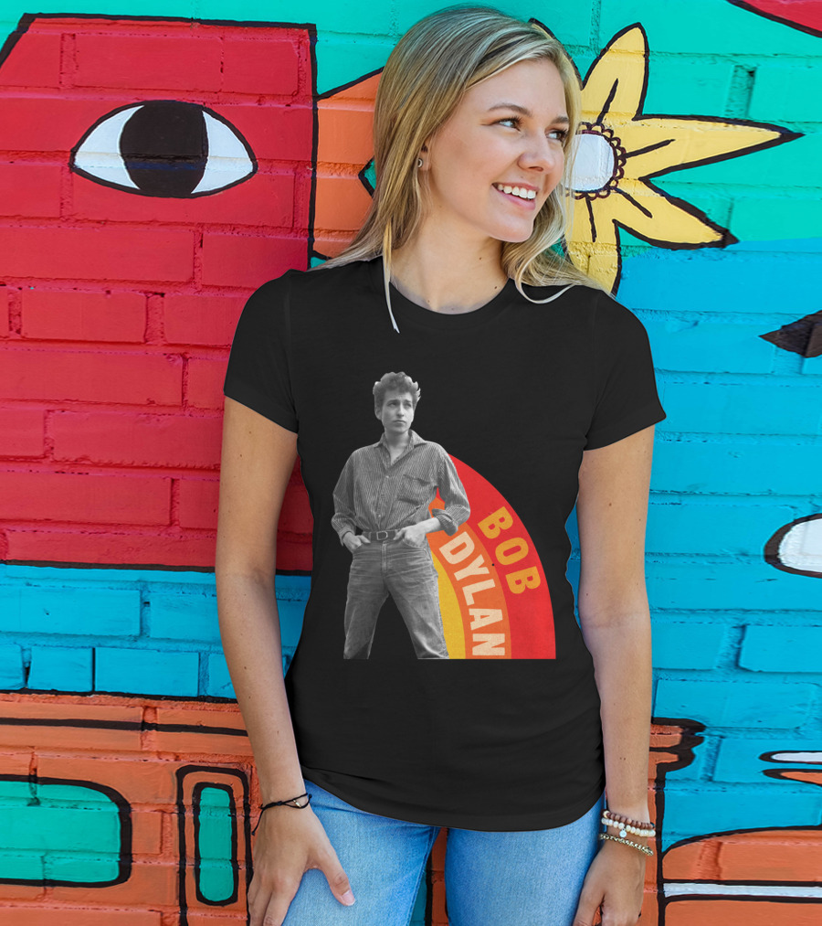 Bob Dylan Rainbow Photo T-Shirt