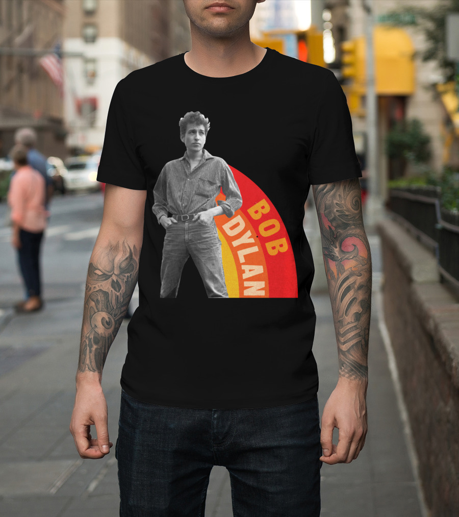 Bob Dylan Rainbow Photo T-Shirt