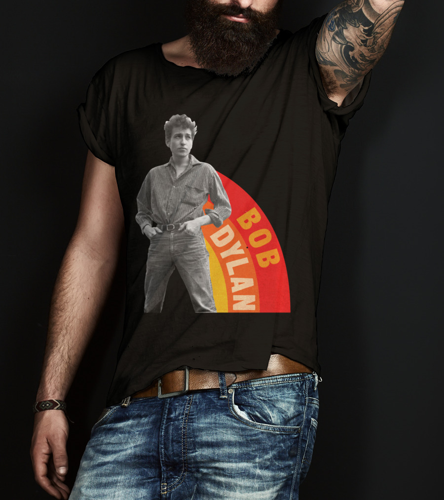 Bob Dylan Rainbow Photo T-Shirt