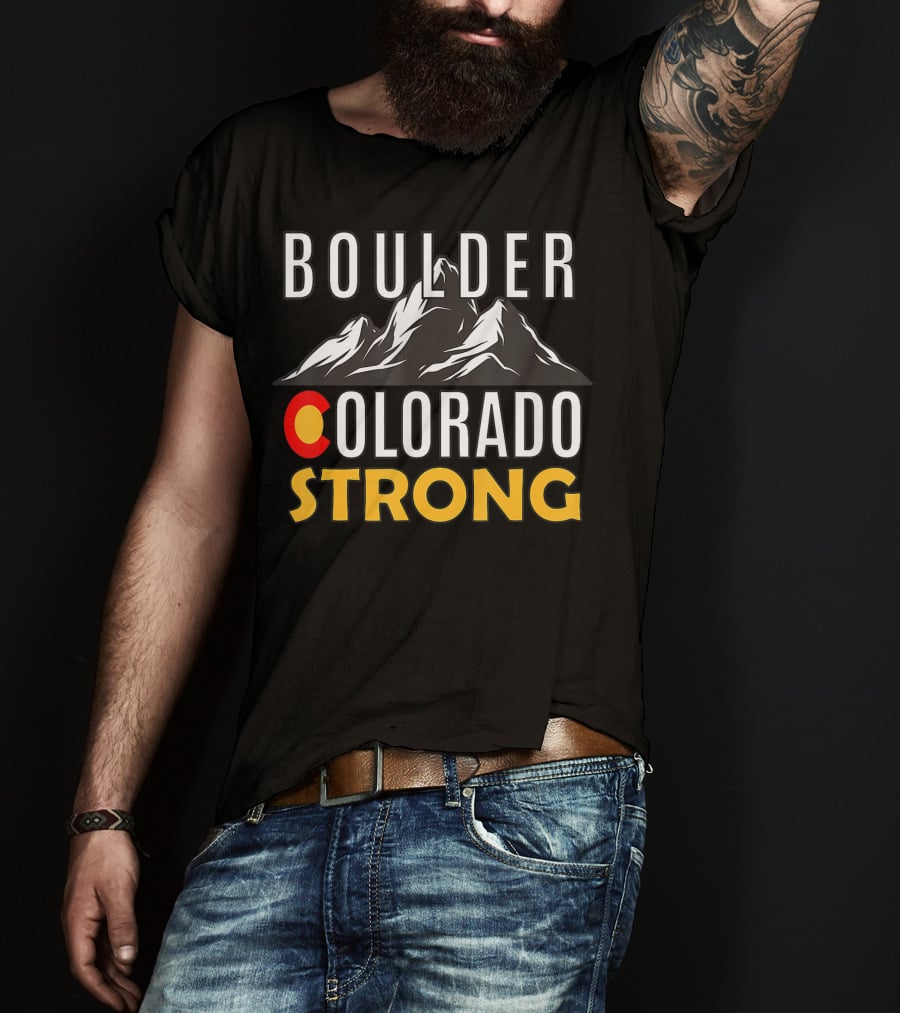 BOULDER COLORADO STRONG Mountain T-Shirt