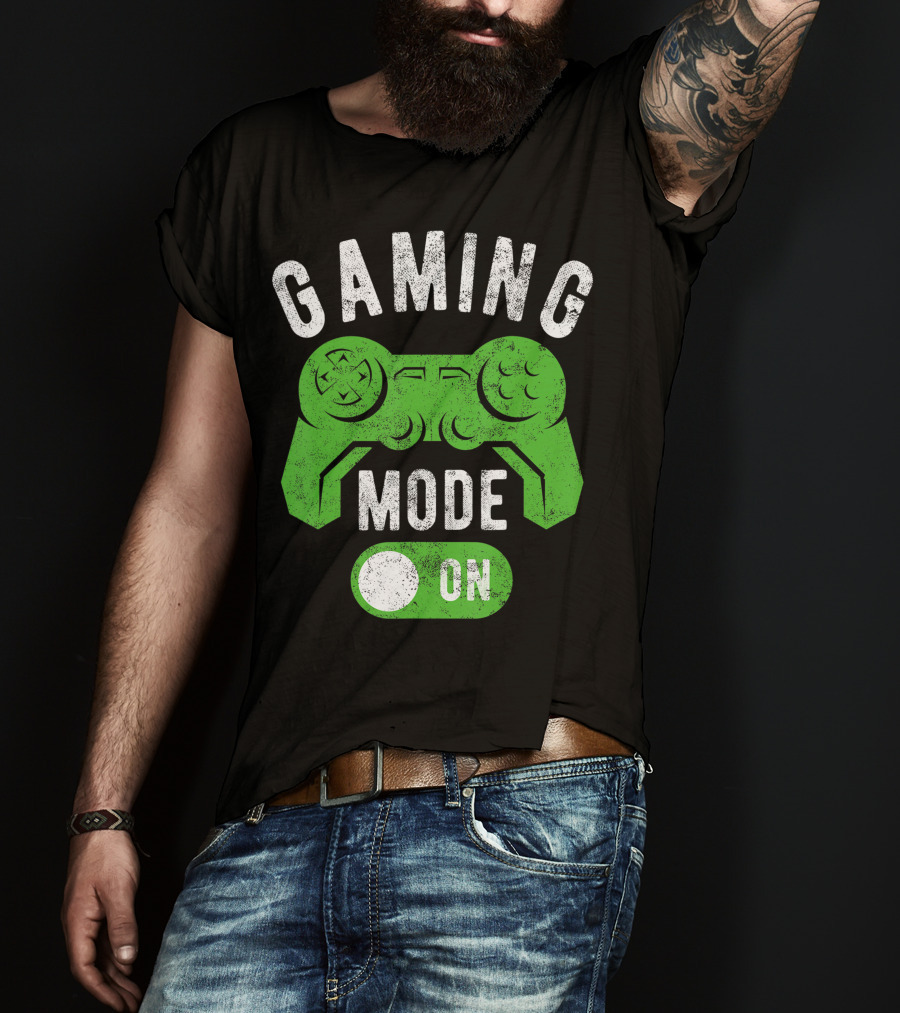 Gaming Mode On Gamer Life Cool Gamer Controller T-Shirt