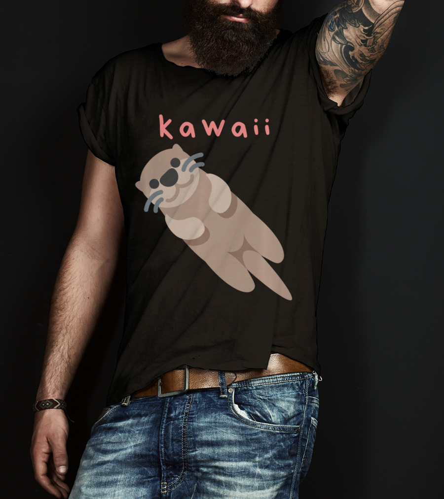 Kawaii Japanese Cute Sea Otter T-Shirt