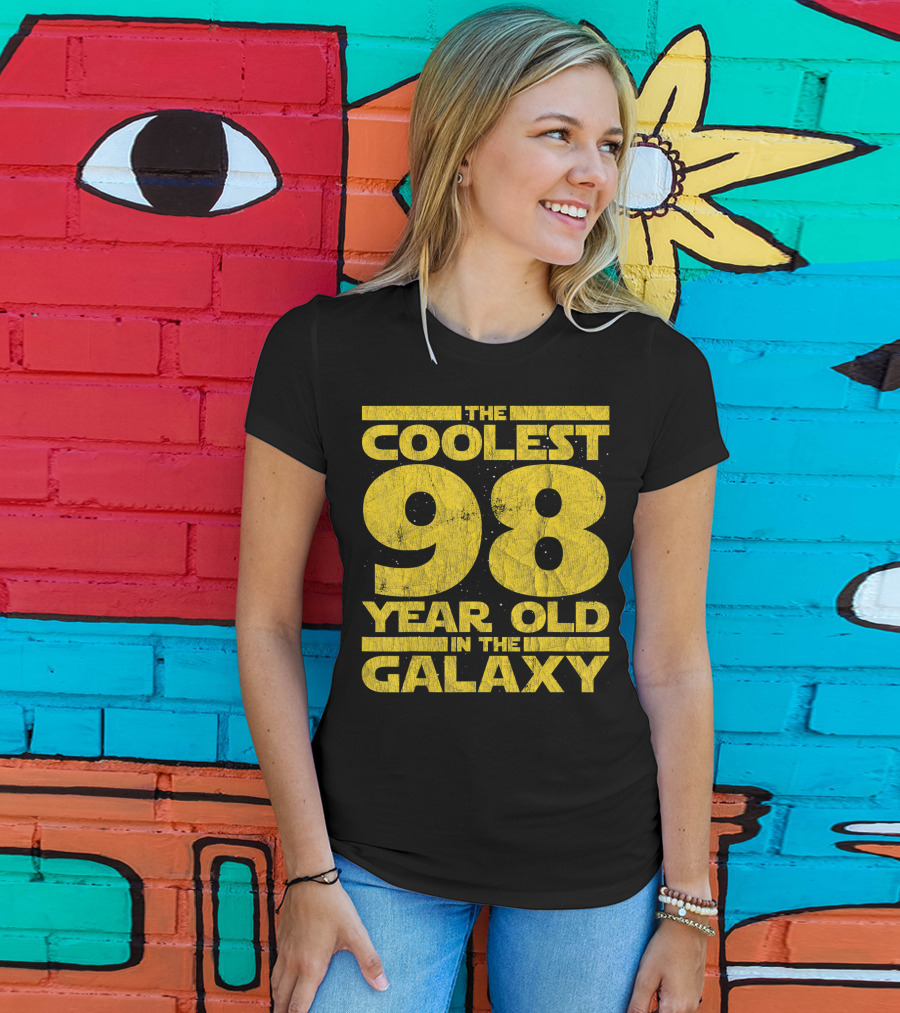 The Coolest 98 Year Old In The Galaxy Sci Fi 1923 Mens Womens Birthday T-Shirt