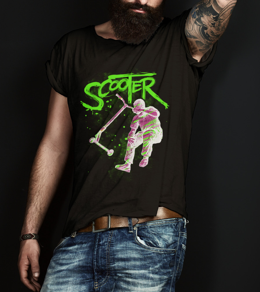 Scooter Neon Jump Action T-Shirt