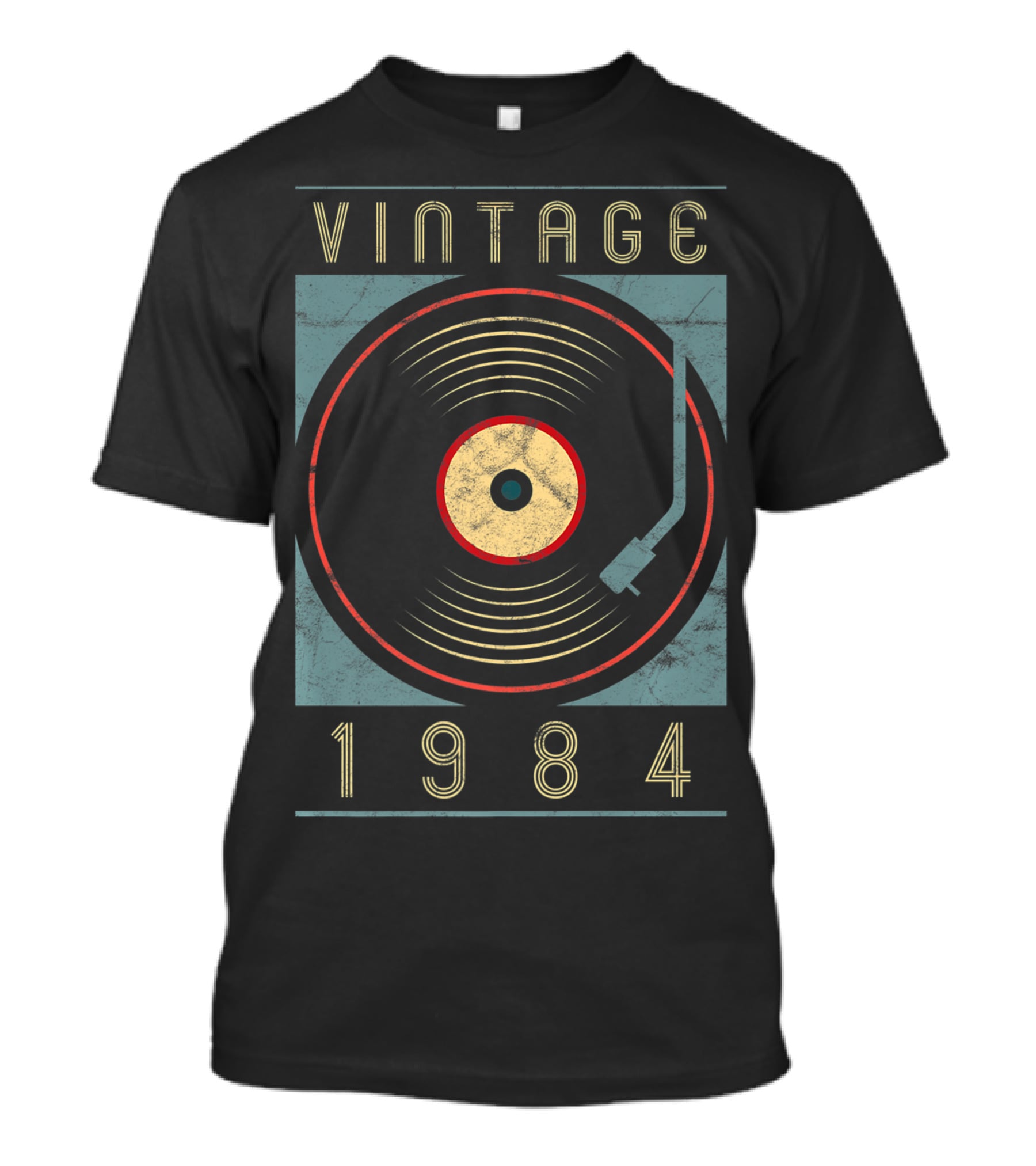 Vintage 1984 Vinyl Turntable T-Shirt