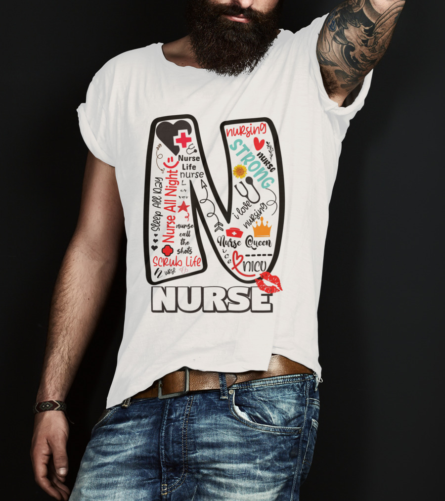 Nurse Life Nurse Strong Nurse Queen Nurse All Night Nursing Scrub Life T-Shirt