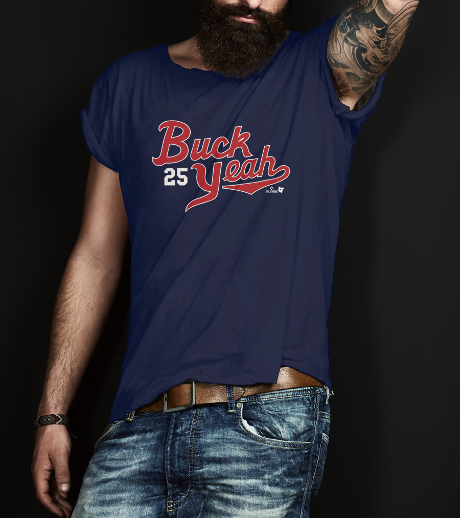 Buck Yeah 25 Players Navy Blue T-Shirt