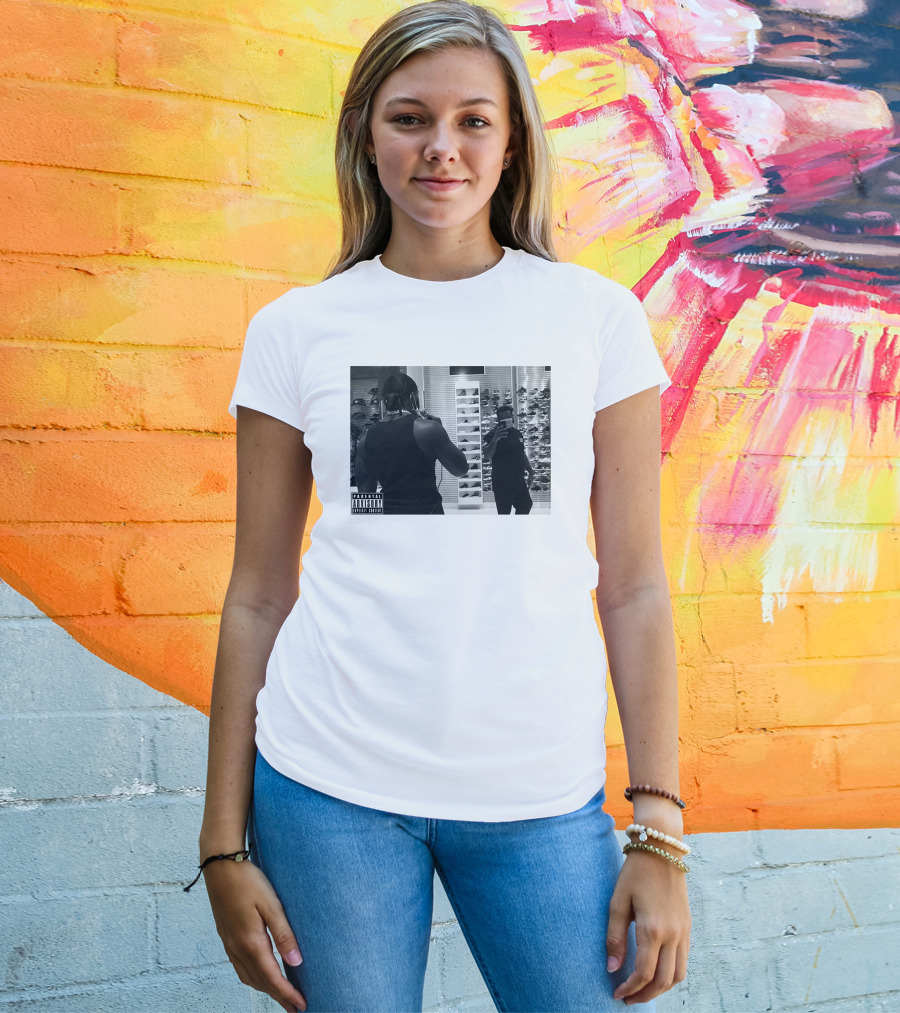 Jidion Merch PICTURE Parental Advisory Mirror Selfie Sneaker Store T-Shirt