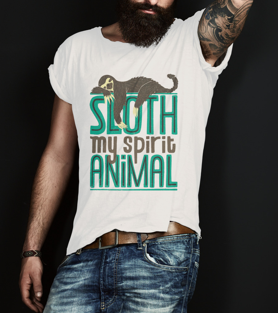 Sloth Sloth My Spirit Animal Relaxed Creature T-Shirt