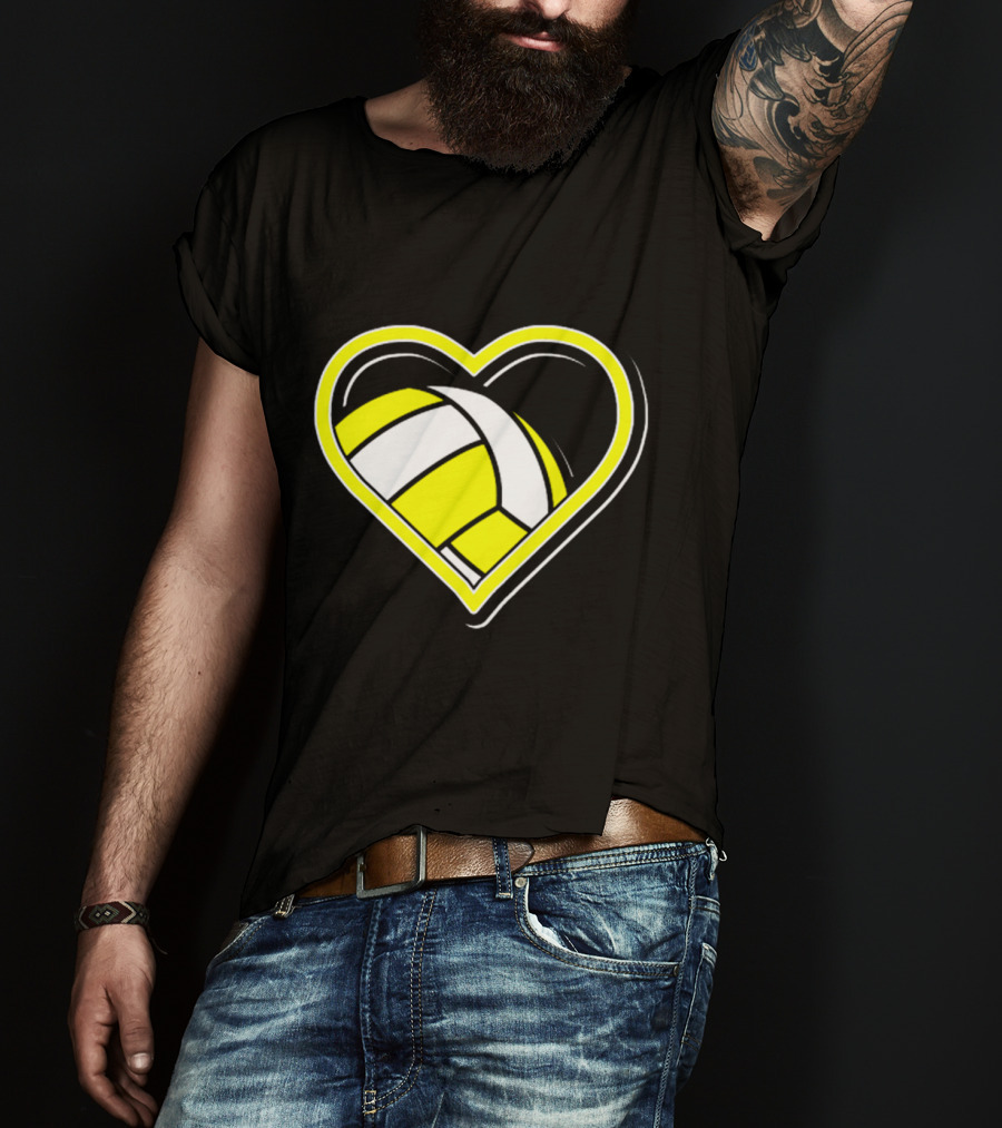 Heart-Shaped Volleyball Passion T-Shirt