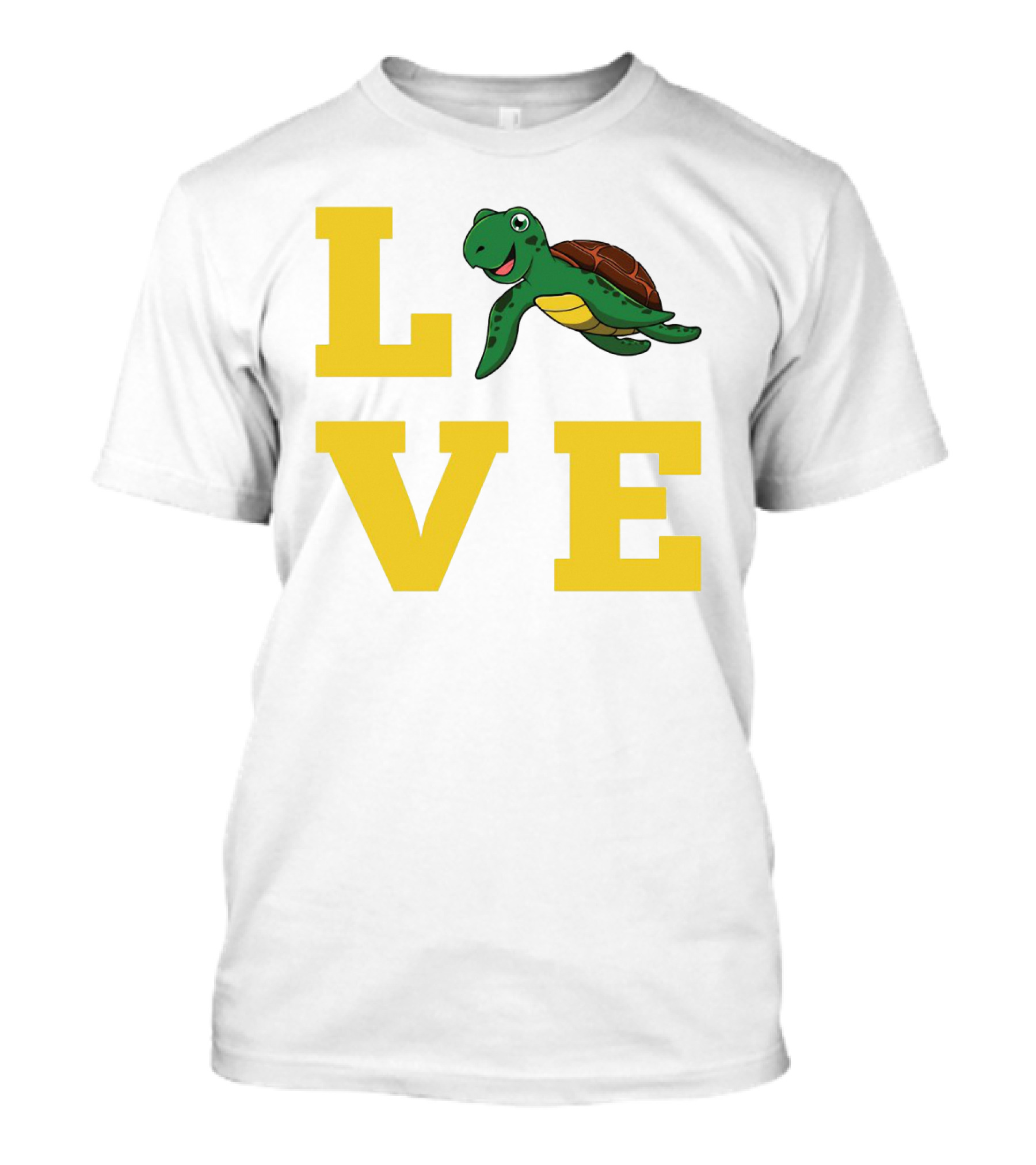 LOVE Turtles Funny Kids Sea Drawing Playful T-Shirt
