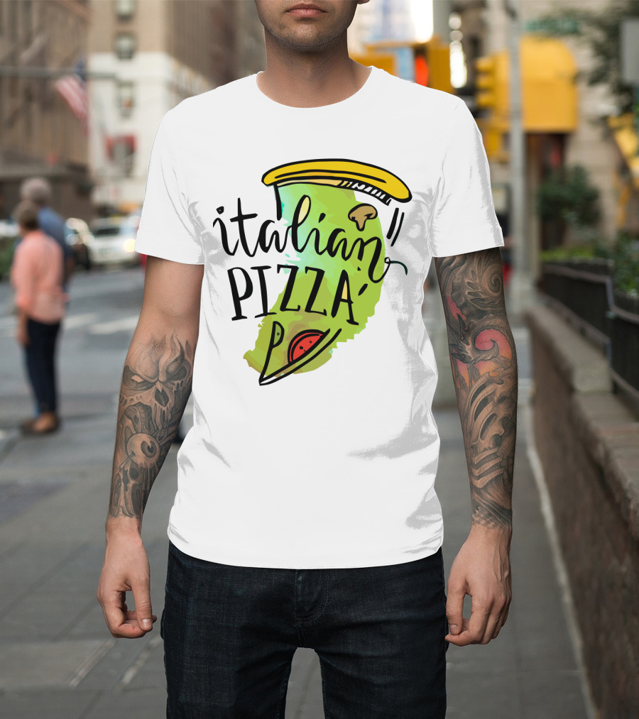 Italian Pizza Slice With Cheese And Pepperoni T-Shirt