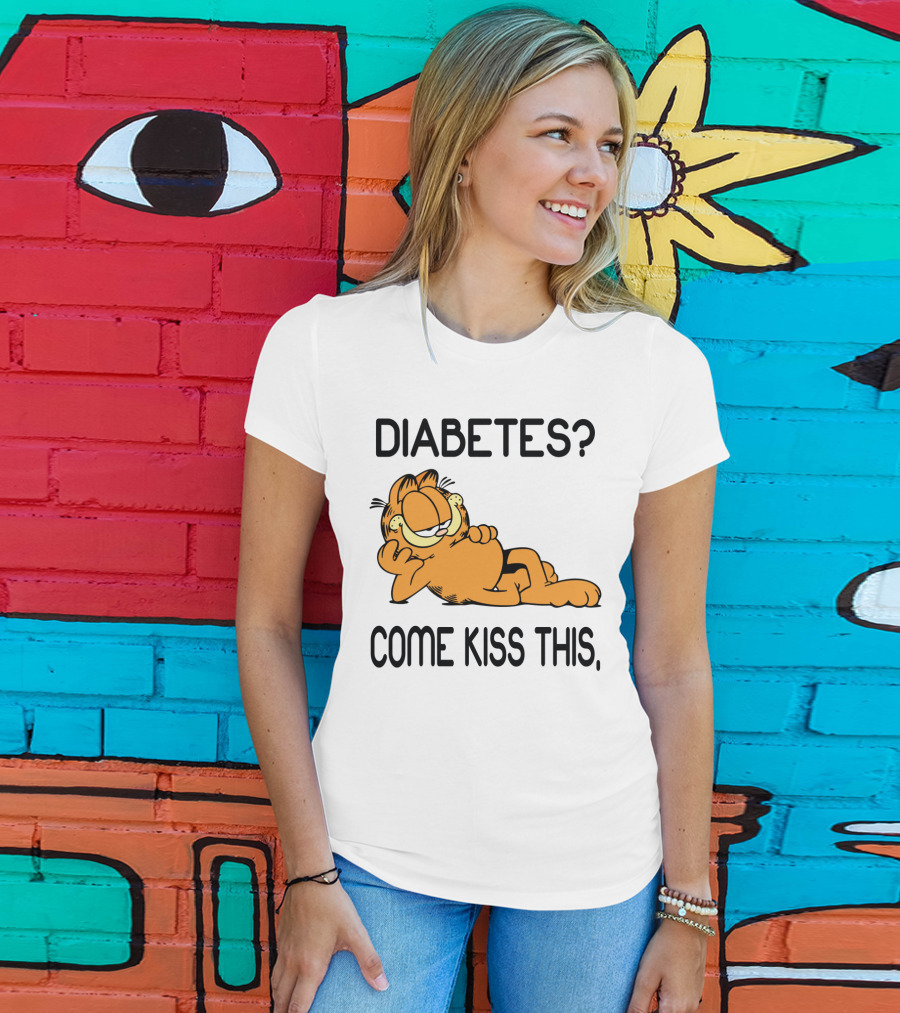 Diabetes Come Kiss This Garfield T-Shirt