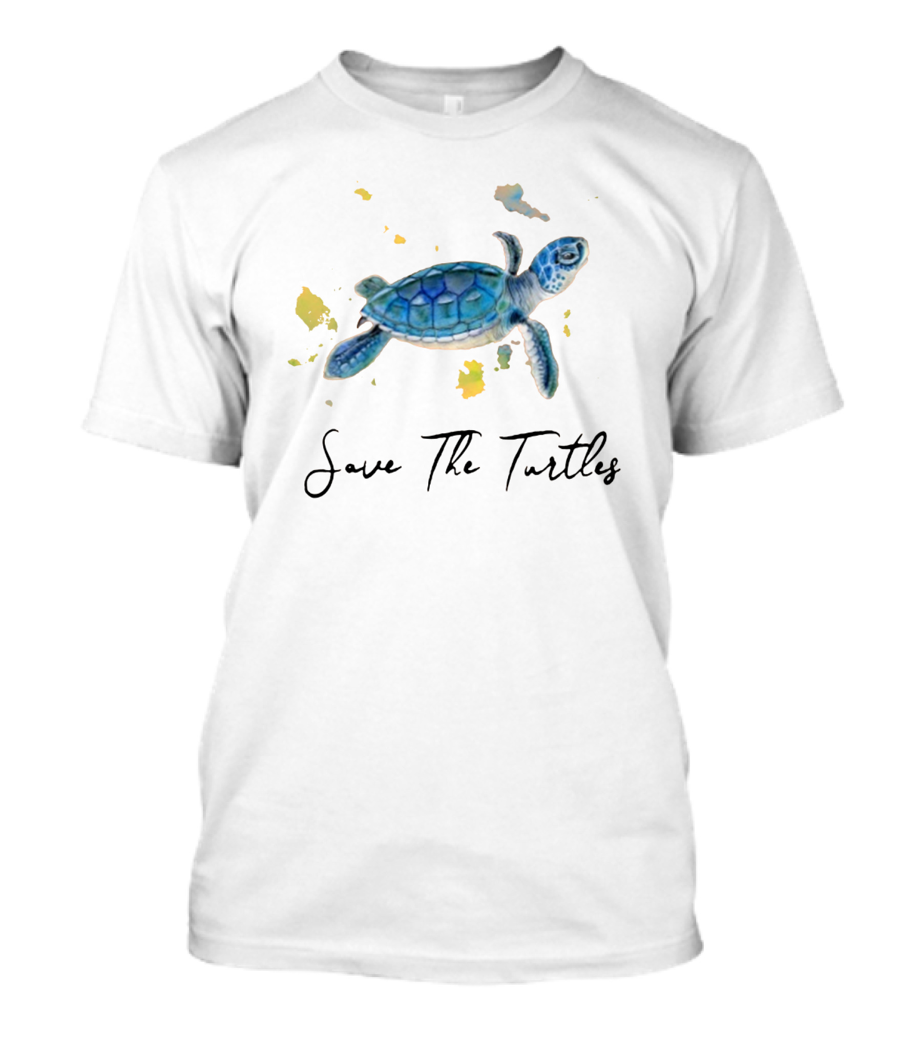 Save The Turtles Blue Sea Turtle Conservation T-Shirt