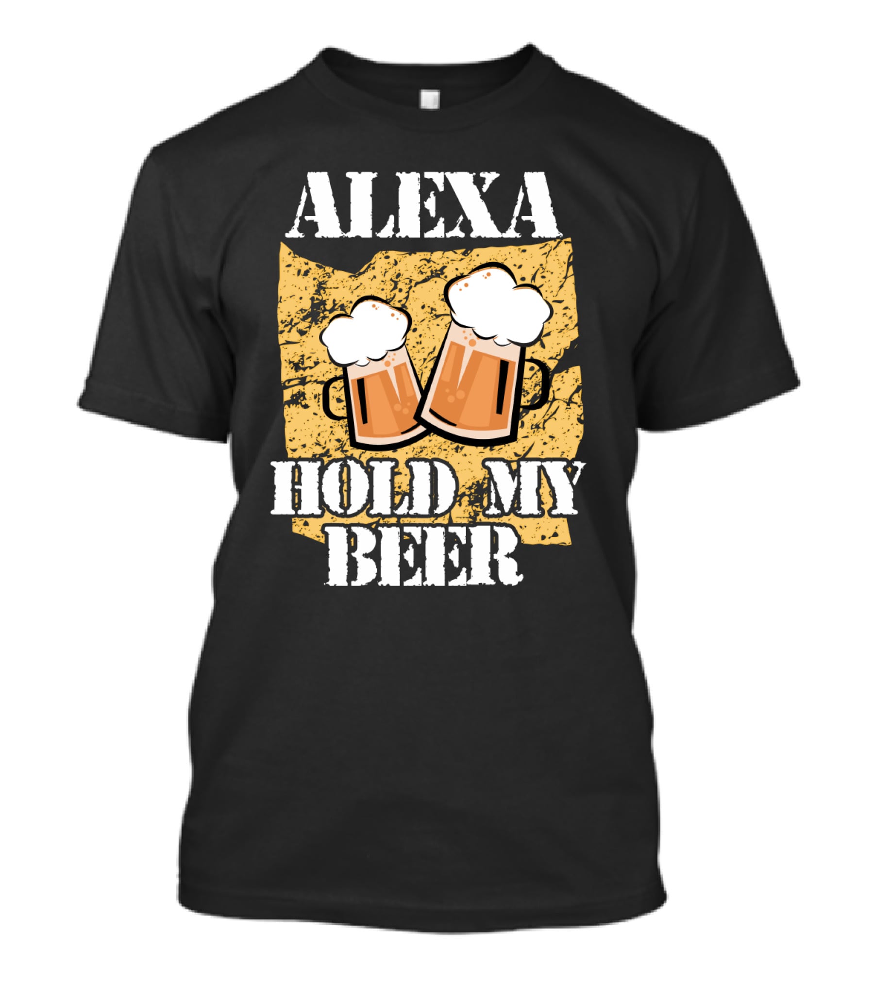ALEXA HOLD MY BEER Two Beer Mugs Iconic T-Shirt