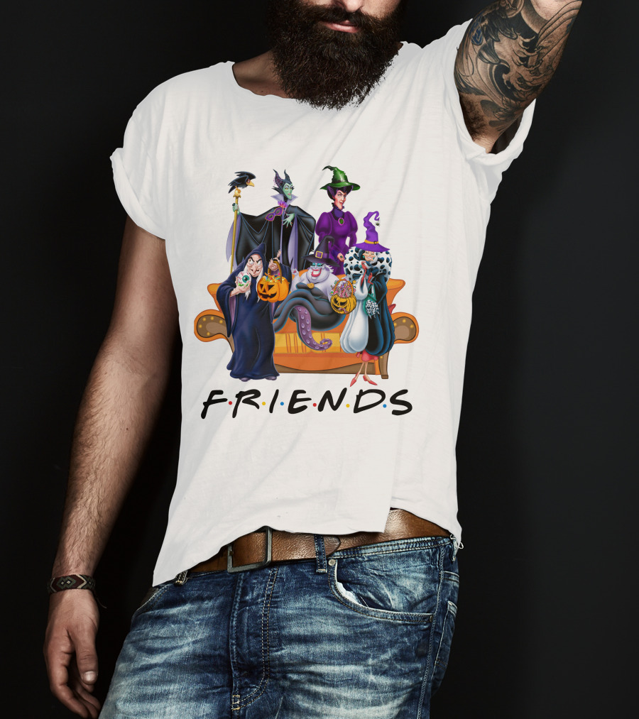FRIENDS Halloween Villains Couch Scene T-Shirt