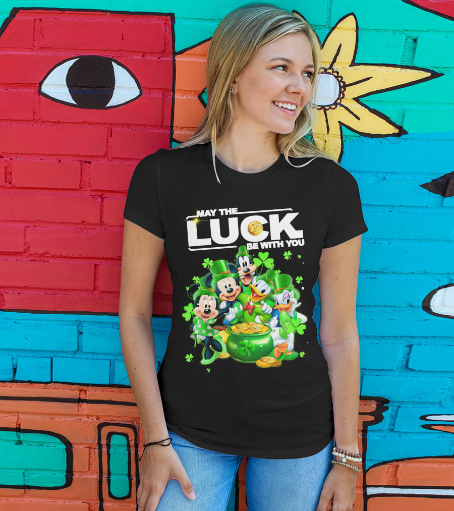 May The Luck Be With You Mickey N Friends T-Shirt