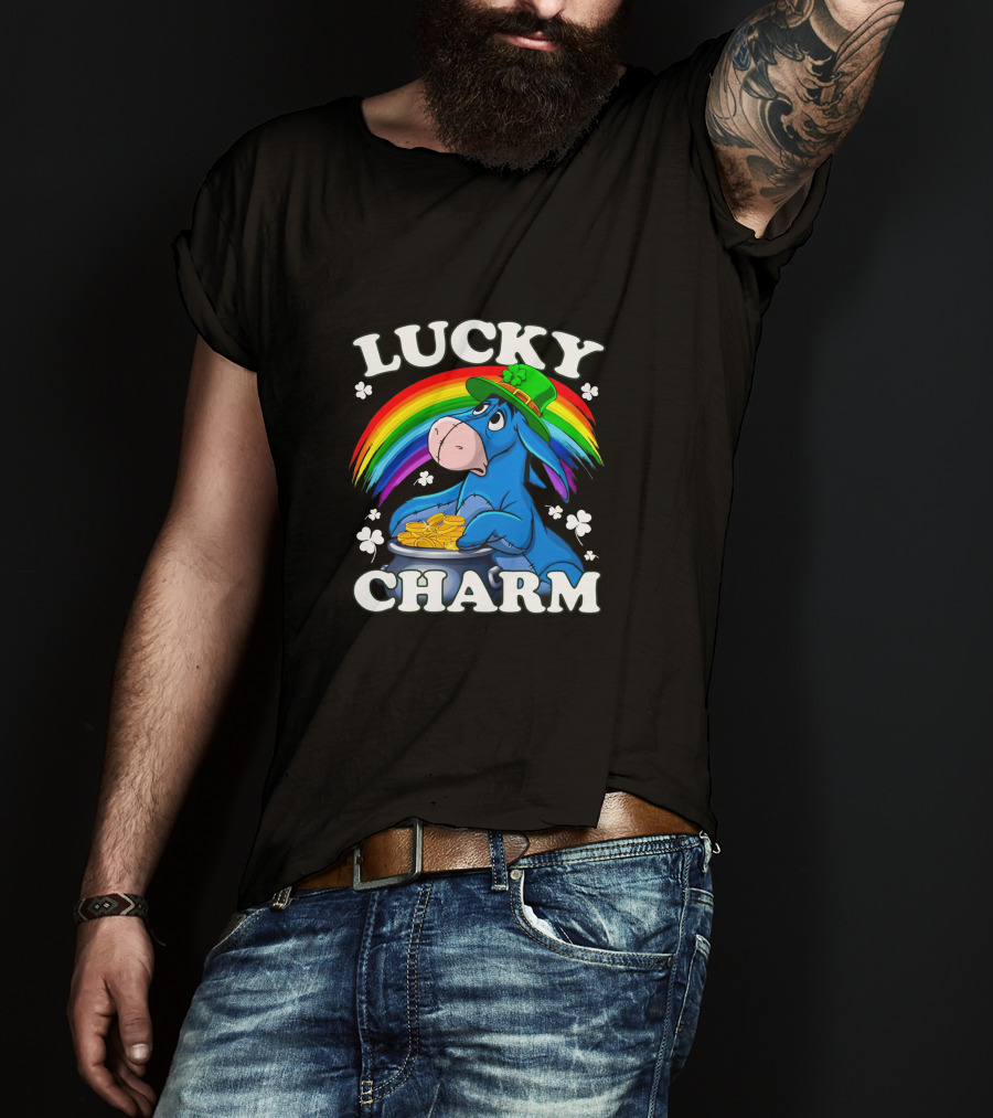 Lucky Charm Eeyore Rainbow Coins T-Shirt